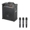 MM-SPAMP16 ワイヤレスマイク付き拡声器スピーカー(バッテリー内蔵・ワイヤレスマイク3本対応) MM-SPAMP16 / ワイヤレスマイク付き拡声器スピーカー(バッテリー内蔵・ワイヤレスマイク3本対応)