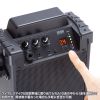 MM-SPAMP17 / ワイヤレスマイク付き拡声器スピーカー(バッテリー内蔵・ワイヤレスマイク1本対応)