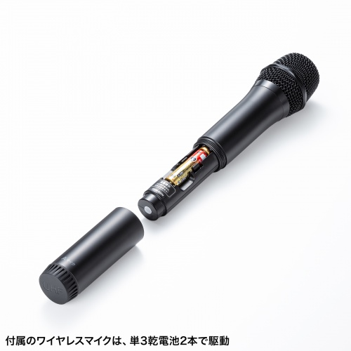 MM-SPAMP21 / ワイヤレスマイク付き拡声器スピーカー（最大40W）