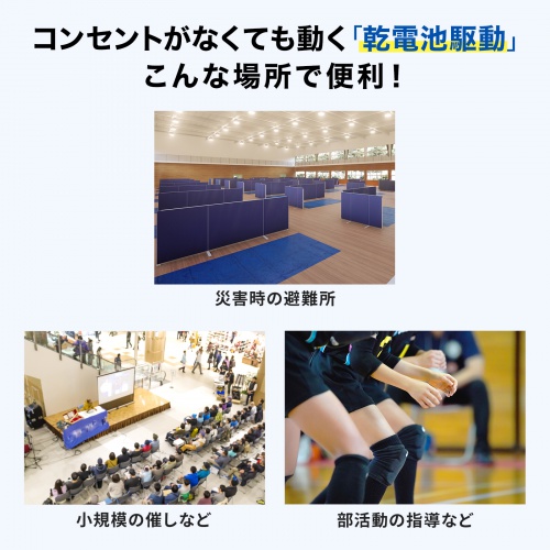 MM-SPAMP21 / ワイヤレスマイク付き拡声器スピーカー（最大40W）