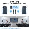 MM-SPAMP21 / ワイヤレスマイク付き拡声器スピーカー（最大40W）