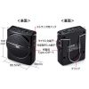 MM-SPAMP2 / ハンズフリー拡声器スピーカー（ブラック）