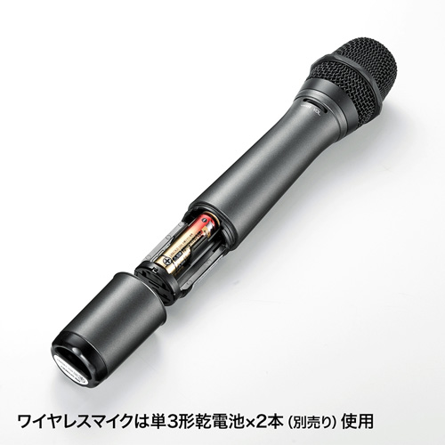 MM-SPAMP3 / ワイヤレスマイク付き拡声器スピーカー