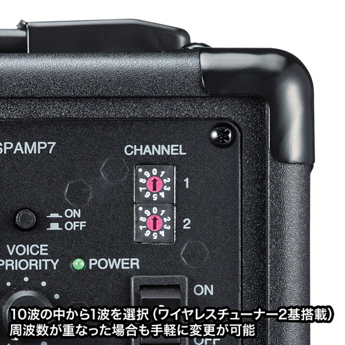 MM-SPAMP7 / ワイヤレスマイク付き拡声器スピーカー