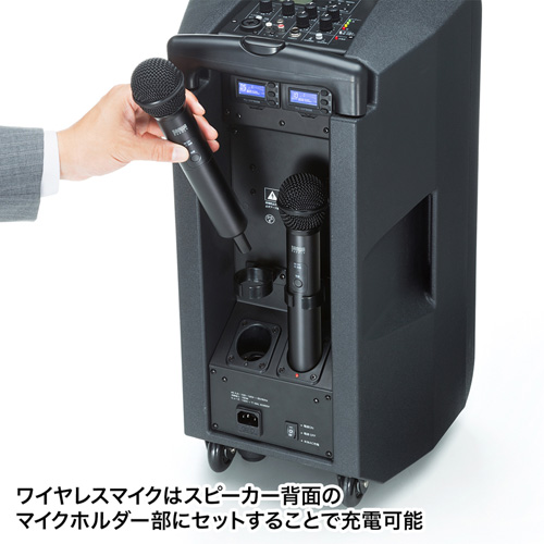 MM-SPAMP8 / ワイヤレスマイク付き拡声器スピーカー