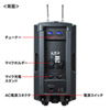 MM-SPAMP8 ワイヤレスマイク付き拡声器スピーカー MM-SPAMP8 / ワイヤレスマイク付き拡声器スピーカー