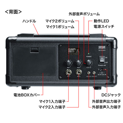 MM-SPAMPN / マイク付き拡声器スピーカー