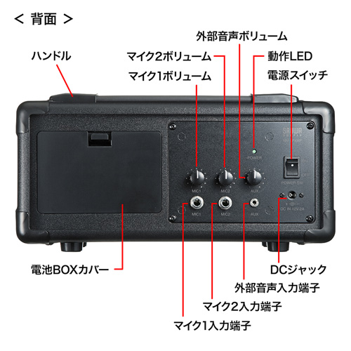 MM-SPAMP / マイク付き拡声器スピーカー