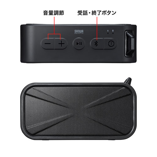 MM-SPBT3BKN / 防水・防塵対応Bluetoothワイヤレススピーカー