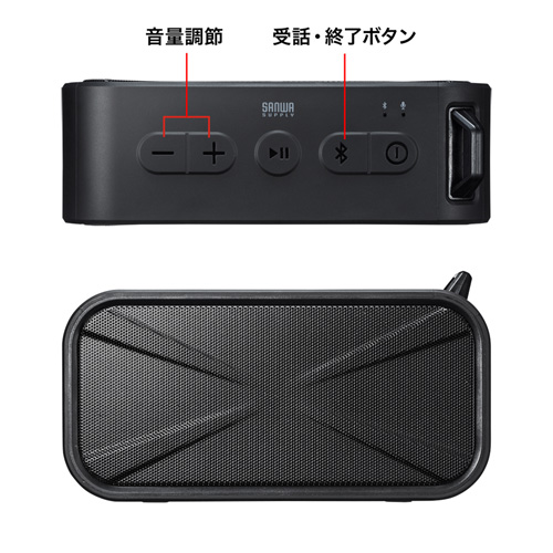 MM-SPBT3BK / 防水・防塵対応Bluetoothワイヤレススピーカー