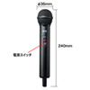 MM-SPHMW5 ワイヤレスマイク(MM-SPAMP8用) MM-SPHMW5 / ワイヤレスマイク(MM-SPAMP8用)