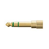 MM-SPKB2 3.5mmステレオミニプラグ-6.3mmステレオ標準プラグ変換アダプタ MM-SPKB2 / 3.5mmステレオミニプラグ-6.3mmステレオ標準プラグ変換アダプタ
