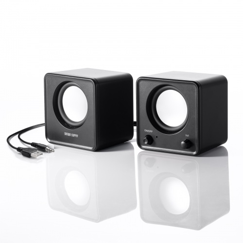 MM-SPL23UBK / コンパクトPCスピーカー（USB電源）