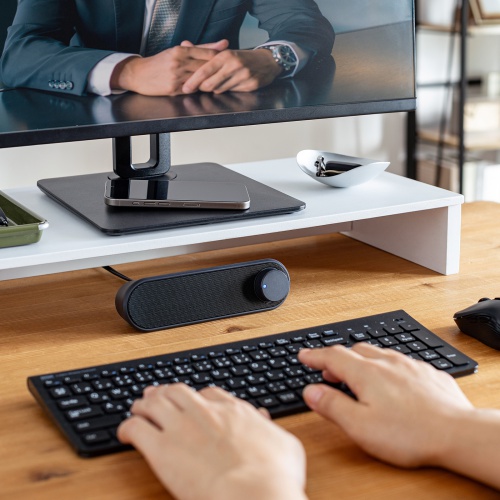 MM-SPL24UBK / スリムUSB電源スピーカー(横置きタイプ)