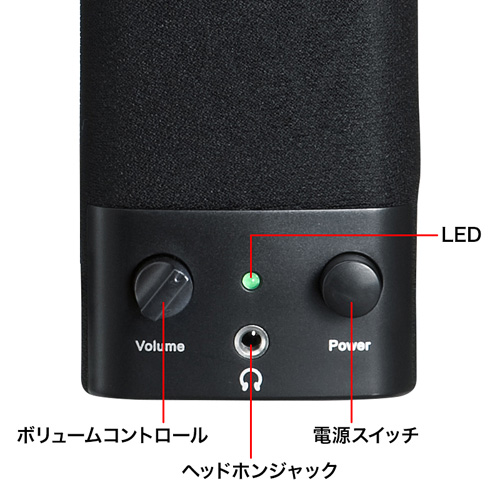 MM-SPL2NU2 / USB電源マルチメディアスピーカー