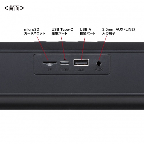 MM-SPSBA4 / Bluetooth対応スリムサウンドバースピーカー