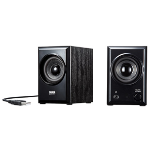 MM-SPU10BK / USBスピーカー(ブラック)