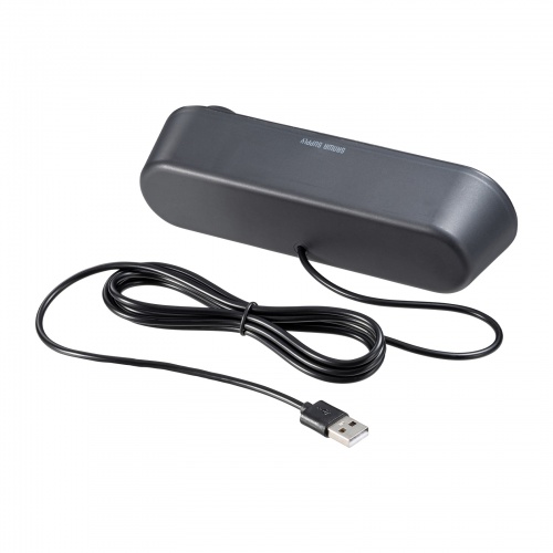 MM-SPU25BK / スリムUSBスピーカー（横置きタイプ）