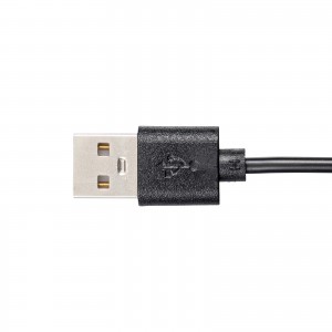 MM-SPU25BK【スリムUSBスピーカー（横置きタイプ）】USBケーブル1本で