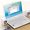 MM-SPU4WH USBスピーカー(ホワイト) MM-SPU4WH / USBスピーカー(ホワイト)