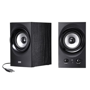 MM-SPU9BKN / ハイパワーUSBスピーカー(ブラック)