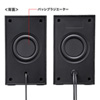 MM-SPU9BK ハイパワーUSBスピーカー(ブラック) MM-SPU9BK / ハイパワーUSBスピーカー(ブラック)