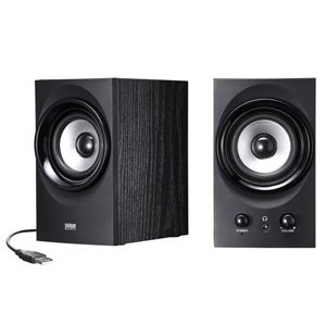 MM-SPU9BK / ハイパワーUSBスピーカー(ブラック)