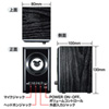 MM-SPWD2BKN 木製2chマルチメディアスピーカー(ブラック) MM-SPWD2BKN / 木製2chマルチメディアスピーカー(ブラック)