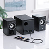 MM-SPWD3BKN 木製2.1chマルチメディアスピーカー(ブラック) MM-SPWD3BKN / 木製2.1chマルチメディアスピーカー(ブラック)
