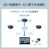 MM-WLMSPSET ワイヤレス会議スピーカーフォン(2台セット) MM-WLMSPSET / ワイヤレス会議スピーカーフォン(2台セット)