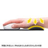 MPD-GELNNBK リストレスト付きマウスパッド(布素材、高さ標準、ブラック) MPD-GELNNBK / リストレスト付きマウスパッド(布素材、高さ標準、ブラック)