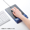 MPD-GELPHBK リストレスト付きマウスパッド(レザー調素材、高さ高め、ブラック) MPD-GELPHBK / リストレスト付きマウスパッド(レザー調素材、高さ高め、ブラック)