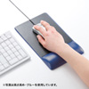 MPD-GELPNBK リストレスト付きマウスパッド(レザー調素材、高さ標準、ブラック) MPD-GELPNBK / リストレスト付きマウスパッド(レザー調素材、高さ標準、ブラック)