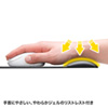 MPD-GELPNBK リストレスト付きマウスパッド(レザー調素材、高さ標準、ブラック) MPD-GELPNBK / リストレスト付きマウスパッド(レザー調素材、高さ標準、ブラック)