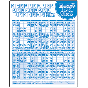 MPD-OP17RL3 / マウスパッド（ローマ字、大）
