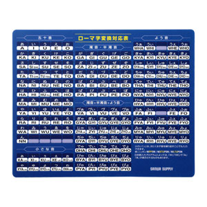 MPD-OP17RL7BL / マウスパッド(ローマ字、大、ブルー)