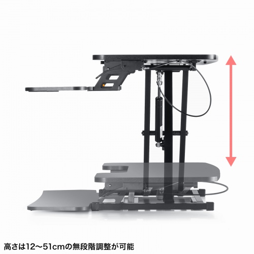 MR-ERGST6BK / エルゴノミクスリフトアップデスク（W1060）