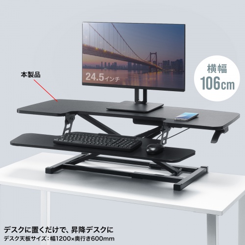 MR-ERGST6BK / エルゴノミクスリフトアップデスク（W1060）