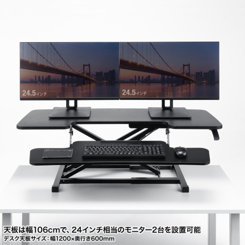 MR-ERGST6BK / エルゴノミクスリフトアップデスク（W1060）