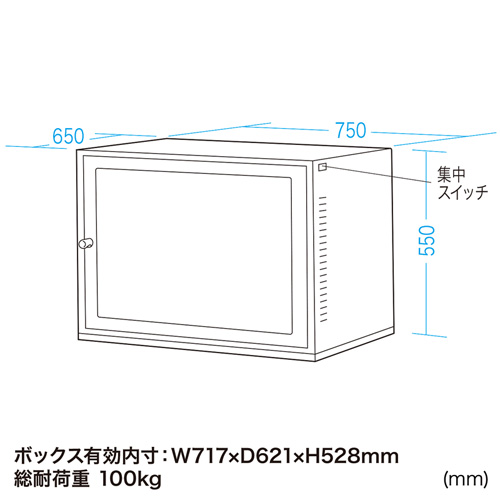 MR-FA17CMKN / 簡易防塵ラック（簡易防塵タイプ・W750×D650mm）