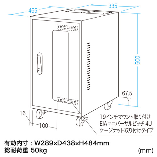 MR-FAHBOX4U / 簡易防塵ハブボックス(4U)