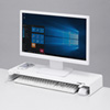 MR-LC202W 電源タップ+USBポート付き机上ラック(W600×D200mm・ホワイト) MR-LC202W / 電源タップ+USBポート付き机上ラック(W600×D200mm・ホワイト)