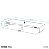 MR-LC203BK 電源タップ+USBポート付き机上ラック(W600×D300mm・ブラック) MR-LC203BK / 電源タップ+USBポート付き机上ラック(W600×D300mm・ブラック)