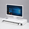 MR-LC203W 電源タップ+USBポート付き机上ラック(W600×D300mm・ホワイト) MR-LC203W / 電源タップ+USBポート付き机上ラック(W600×D300mm・ホワイト)