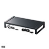 MR-LC204BKN 電源タップ+USBハブ付き机上ラック(W500) MR-LC204BKN / 電源タップ+USBハブ付き机上ラック(W500)