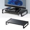 MR-LC204BKN / 電源タップ＋USBハブ付き机上ラック（W500)