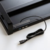 MR-LC204BK 電源タップ+USBハブ付き机上ラック(W500mm・ブラック) MR-LC204BK / 電源タップ+USBハブ付き机上ラック(W500mm・ブラック)