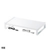 MR-LC204WN 電源タップ+USBハブ付き机上ラック(W500) MR-LC204WN / 電源タップ+USBハブ付き机上ラック(W500)