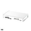 MR-LC204W 電源タップ+USBハブ付き机上ラック(W500mm・ホワイト) MR-LC204W / 電源タップ+USBハブ付き机上ラック(W500mm・ホワイト)