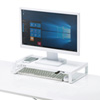 MR-LC204W 電源タップ+USBハブ付き机上ラック(W500mm・ホワイト) MR-LC204W / 電源タップ+USBハブ付き机上ラック(W500mm・ホワイト)